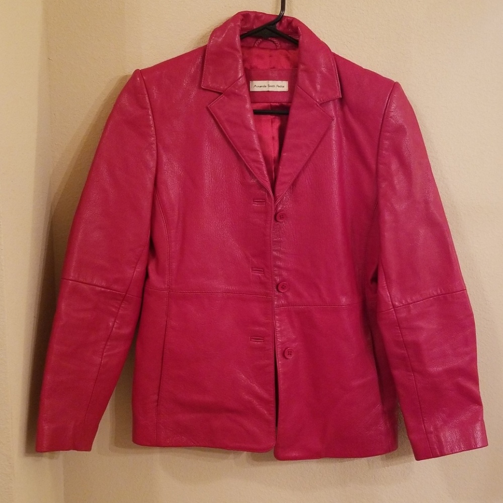 Amanda Smith Petite leather jacket